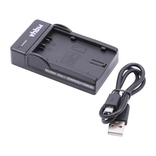 vhbw Chargeur USB de batterie compatible avec Grundig DLC-1, DLC-10, DLC-20, DLC-900, DLC-1000 batterie appareil photo digital, DSLR, action cam