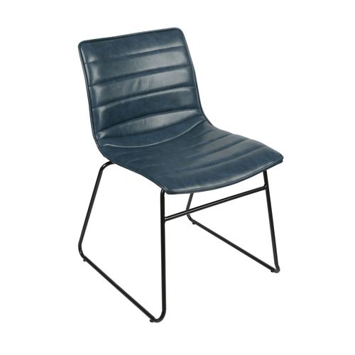 Chaise Industrielle Brooklyn - Bleu