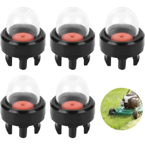 Ampoule Amorçage d'essence, 5Pcs ampoules d'amorçage Conviennent aux Tondeuses à Gazon Tronçonneuses Souffleuses, Pompe d'Amorçage Est l'accessoire de Carburateur Parfait, Bulle d'huile de carburateur