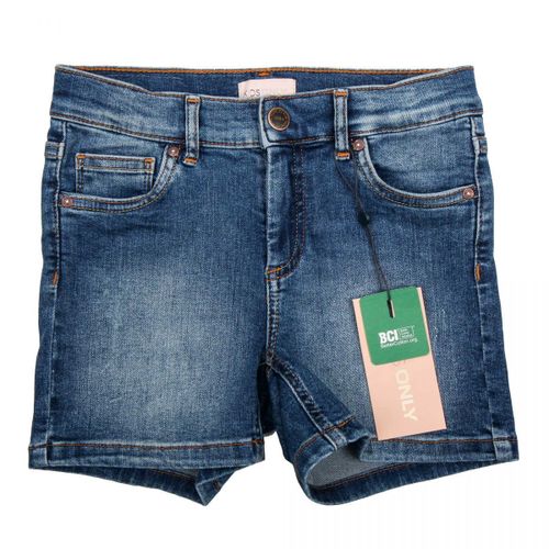 Short Jean Délavé Coton Bci Doux Stretch Fille Kids Only