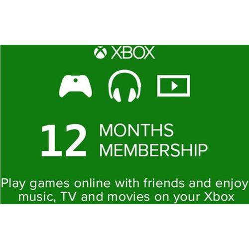 Xbox Live Gold 12 Month Membership Key Europe
