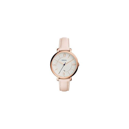 Watch For Women Jacqueline, Quartz Movement, 36 Mm Rose Gold Stainless Steel Case With A Leather Strap, Es3988