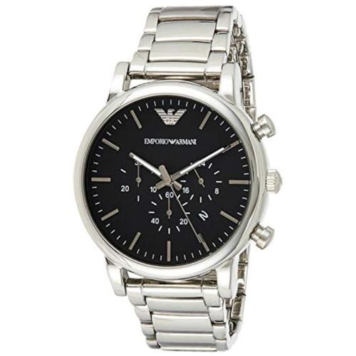 Emporio Armani Ar1894 Homme Montre Silver Analogique Métal Nouveau