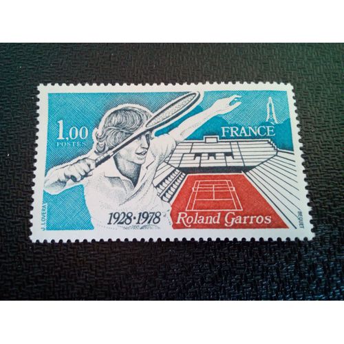 Timbre France Yt 2012 Roland Garros 1928-1978 1978 ( 060704 )