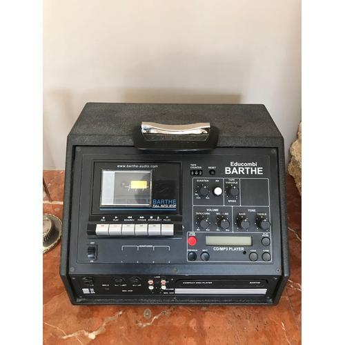 AMPLI BARTHE EDUCOMBI (mixage / lecteur player cassette K7 / CD-AUDIO MP3)