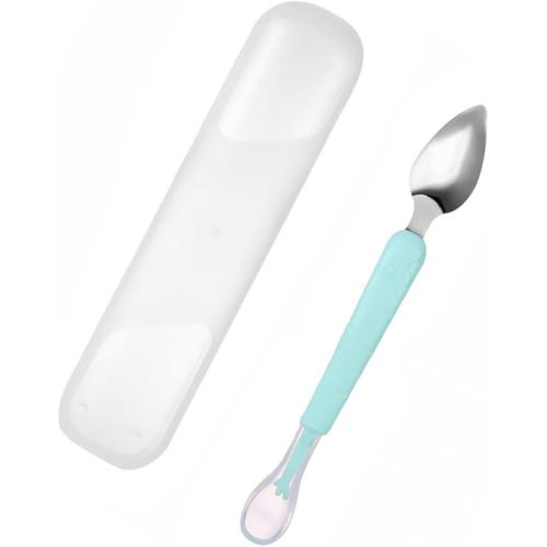 3 Ensembles Grattoir Pp Matériel Cuillère Silicone Ustensile Reste Bébé Nourriture Cuillère Mangeoire Outils Pour Enfants Enfant En Bas Âge Cuillères Première Auto-Alimentation