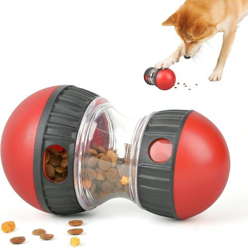 Jouet Chien Occupation, Jeux Intelligence Chien, Distributeur De Croquettes Pour Chiens Jouets, Jouet Puzzle Pour Chien De Peit Taille Moyenne Grande (Rouge)