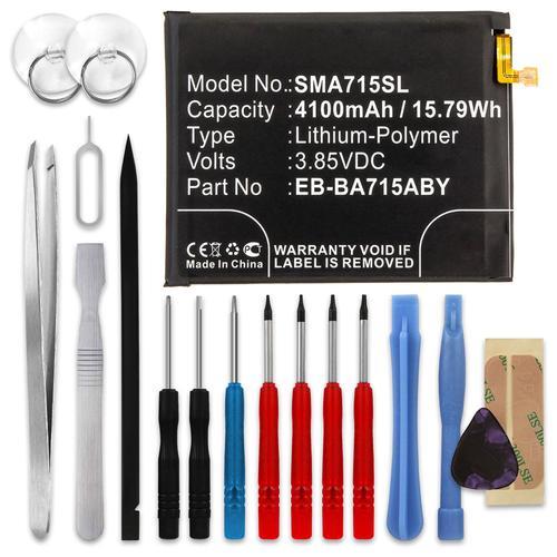 Batterie Pour Samsung Galaxy A71 (Sm-A715) - Eb-Ba715aby (4100mah) + Set De Micro Vissage, Batterie De Remplacement