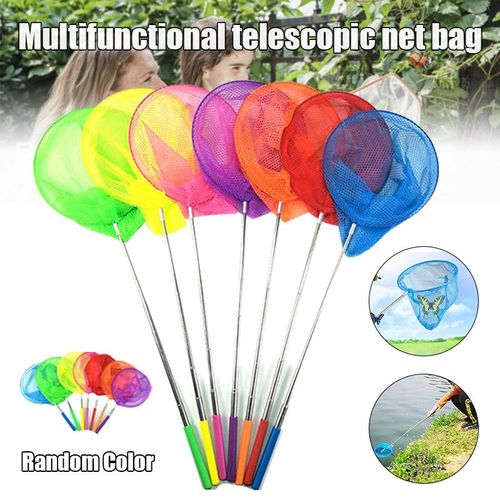 Xue 5 Pièces Papillon Pêche Étang Filet Extensible Pour Les Enfants Attraper Des Insectes Insectes Extérieur Jardin Activités