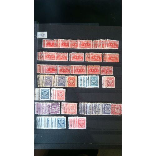Timbres Pologne Service Et Taxes