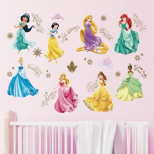 Stickers Muraux Princesses Autocollants Muraux Les Filles Amovible Deco Stickers pour Chambre de Bébé Pépinière D'enfant Le Salon Décoration Murale De La Maison