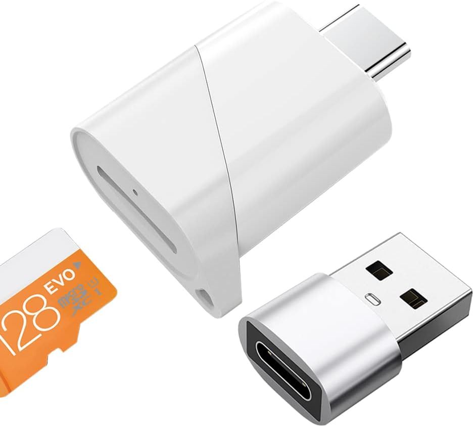 Lecteur De Cartes Sd/Micro Sd Avec Adaptateur Usb C, Usb-C À Micro Sd Sdxc Sdhc Otg Usb Memory Card Reader Adaptateur De Carte Mémoire Tf Pour Galaxy, Huawei, Pc, Macbook