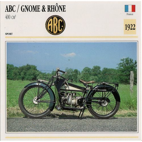 Fiche Moto Passion Abc Gnome & Rhône 400 Cm3
