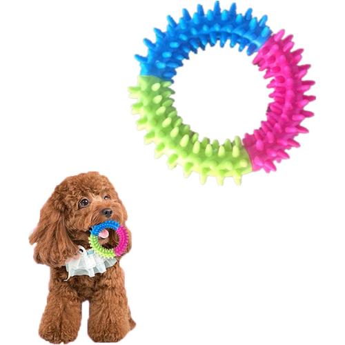 Lot De 1 Jouets À Mâcher Pour Chiot Anneau À 360° Nettoie Les Dents Et Apaise Les Démangeaisons En Caoutchouc Pour La Santé Bucco Dentaire Jouet À Mâcher Interactif Pour Chiot