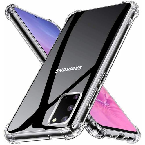 Coque Silicone Pour Samsung 20 Plus Etui De Protection Transparent Antichoc Avec Quatre Coins Renforces Little Boutik®