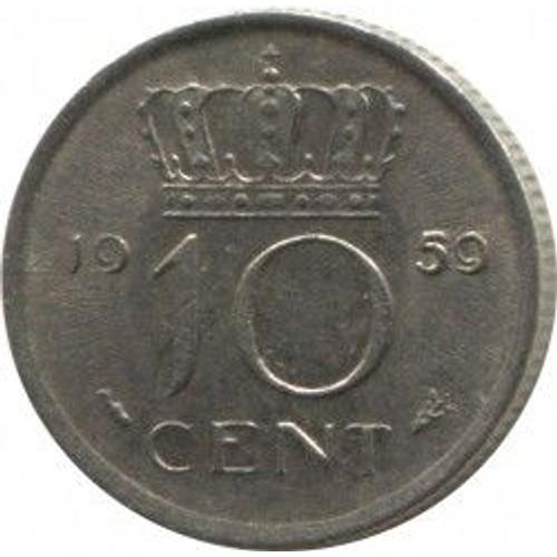 Pays Bas ( Nederland ) = Pièce De 10 Cents - Année 1959 - Reine Juliana
