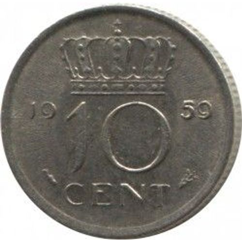 Pays Bas ( Nederland ) = Pièce De 10 Cents - Année 1959 - Reine Juliana