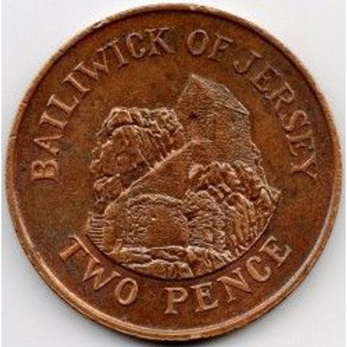 Ile De Jersey ( Royaume - Uni ) = Pièce De 2 Pence - Année 1986 - En Bronze - Reine Elizabeth Ii