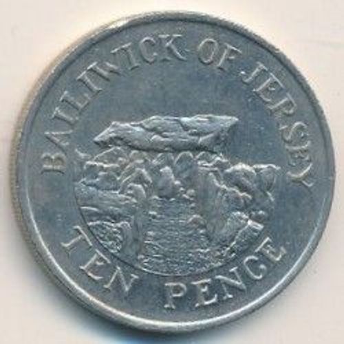 Ile De Jersey ( Royaume -Uni ) = Pièce De 10 Pence - Année 1984 - En Cupronickel - Reine Elizabeth Ii