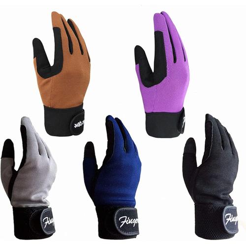 Violet Gants Cheval Equitation Enfants Quotidien Équestre Fille/Garçon Paire De Valeur, Prise En Confortable Riders Trend Durable Et Respirante Filles Poney Jeunes Extérieur Mitts