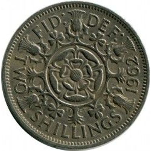 Grande Bretagne = Pièce De Two Shillings De 1962