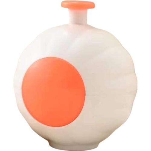 Blanc + Orange Rouleau Collant Réutilisable, Rouleau Anti-Peluches Portable - Dissolvant De Peluches Portable De Forme Ronde - Épilateur À Bille Collante Pour Vêtements, Canapés, Draps, Tapis