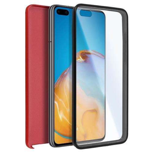 Coque Huawei P40 Protection Arrière Rigide + Avant Souple Rouge