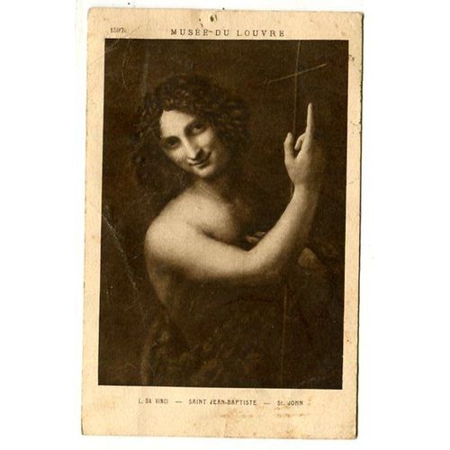 Carte Postale Ancienne - Saint Jean-Baptiste - ( L Da Vinci ) - Musée Du Louvre