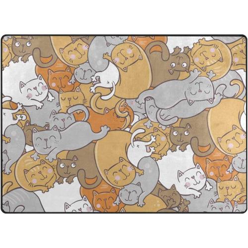 1 Cats Paradise Zone Tapis Antidérapant Pad Moyen D'entrée Paillasson Tapis De Sol Chaussures Grattoir, Polyester, 1, 80 X 58 Inch