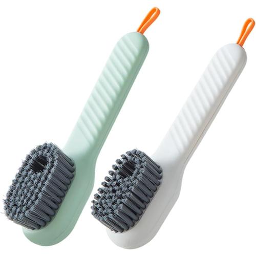 Couleur Assortie 2 Pièces Brosse À Chaussures Poignée De Baignoire Brosse De Nettoyage Domestique Brosses À Chaussures Brosse De Nettoyage Multifonctionnelle Outils Plastique Propre Brosse De Bain 