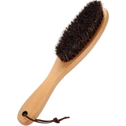 Crinière De Cheval Brosse À Linge - Avec Un Véritable Cheval Doux Et Poignée En Bois Pour Manteau Hommes Costumes Chaussures Meubles De Veste Tapis Automobile Et Poils D'animal 1 Pack