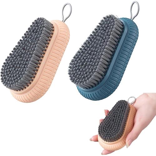 Comme Sur L'image Lot De 2 Brosses De Lavage Pour Chaussures, Brosse De Nettoyage, Brosse À Récurer, Brosse De Nettoyage Des Ongles En Plastique Avec Cordon Tour De Cou