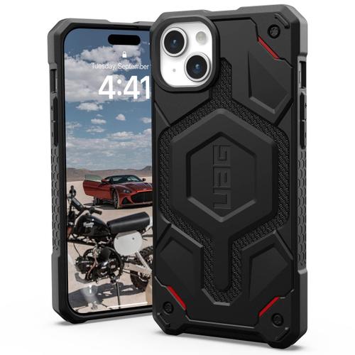 Uag Coque Arrière Monarch Pro Iphone 15 Plus Kevlar Black