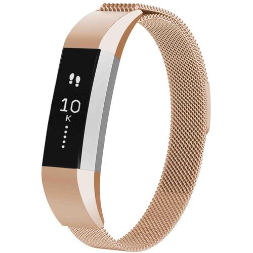 Imoshion Bracelet Magnétique Milanais Fitbit Alta (Hr) Taille S Rose Dorée