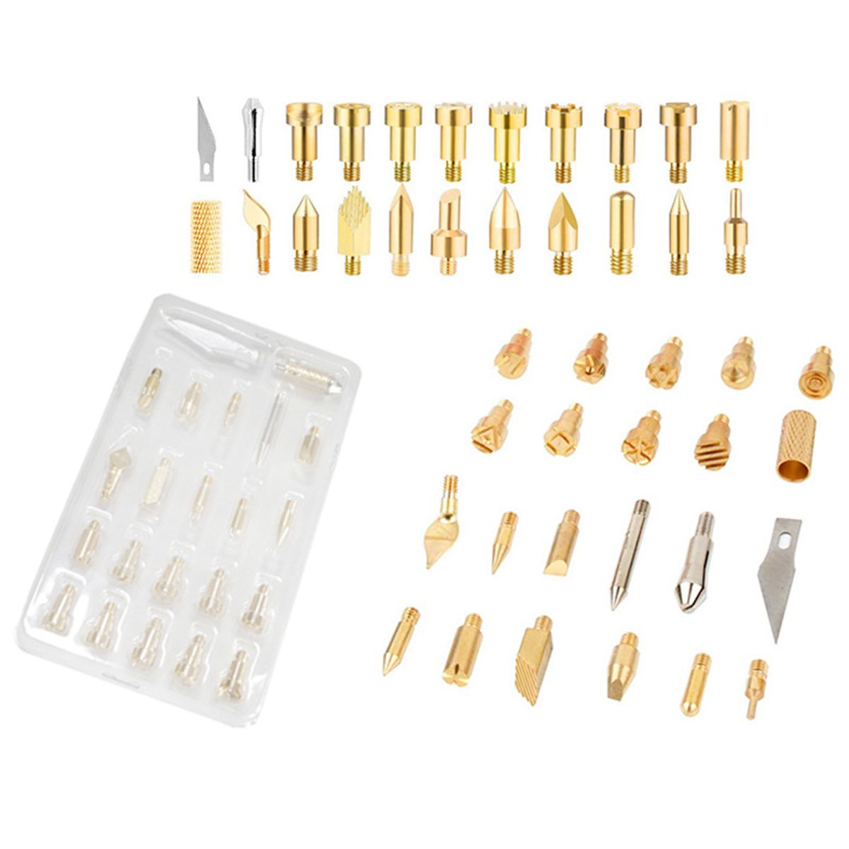 22 Pices Embouts De Sculpture Sur Bois Rglable Fer  Soude... - 2