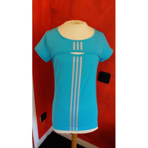 Tee Shirt Femme Bleu Adidas, Jamais Portée Taille 40