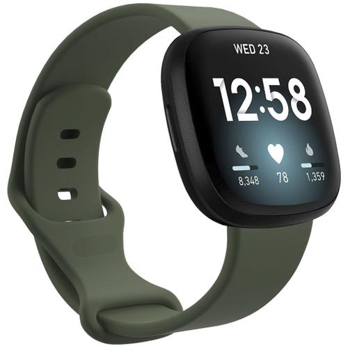 Imoshion Bracelet Silicone Fitbit Versa 4 / 3 / Sense (2) Vert