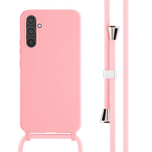 Imoshion ¿Coque En Silicone Avec Cordon Samsung Galaxy A34 (5g) Rose