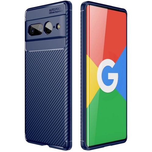 Imoshion Coque Silicone Carbon Google Pixel 7 Pro Bleu