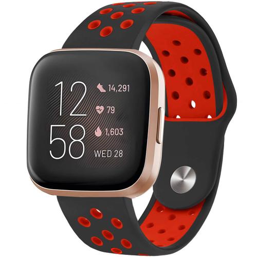 Imoshion Bracelet Sportif En Silicone Fitbit Versa 2 / Versa Lite Noir / Rouge