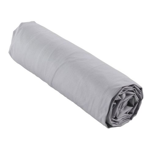 Drap Housse "Percaline" 90x190cm Gris