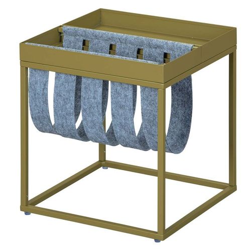 Paris Prix - Table D'appoint Design "Porte-Magazine" 40cm Vert