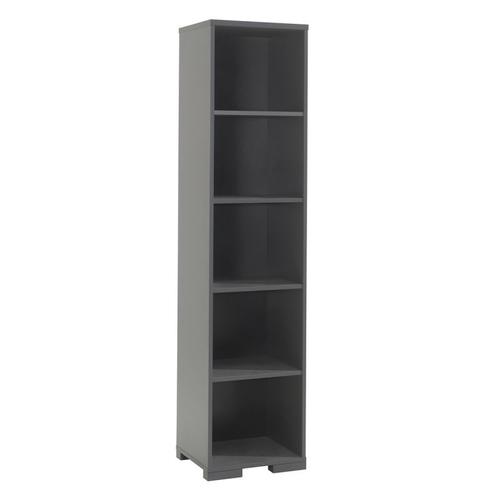 Paris Prix - Étagère Bibliothèque 5 Niveaux "London" 195cm Gris Anthracite