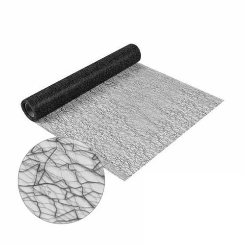 Paris Prix - Chemin De Table Jetable "Effet Maille" 30cmx5m Noir
