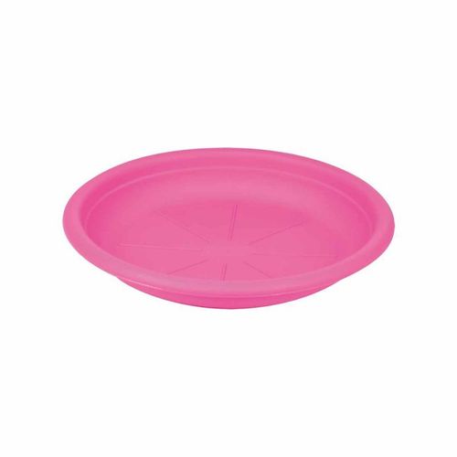 Paris Prix - Soucoupe Pour Pot "Nolwen" 20cm Fuchsia