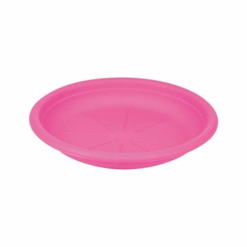 Paris Prix - Soucoupe Pour Pot "Nolwen" 22cm Fuchsia