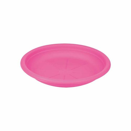 Paris Prix - Soucoupe Pour Pot "Nolwen" 18cm Fuchsia