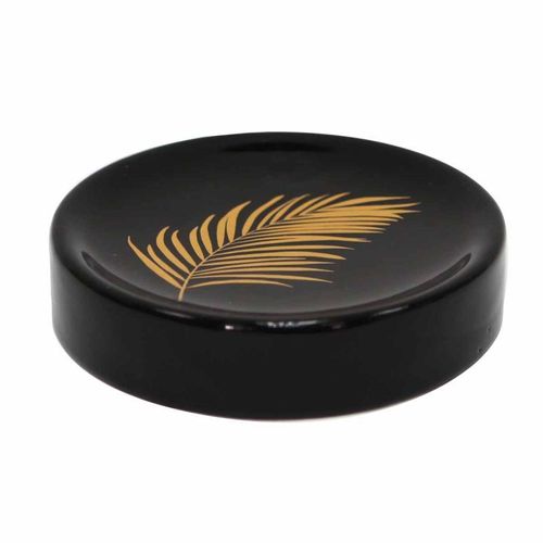 Porte Savon Imprimé "Orbella" 11cm Noir
