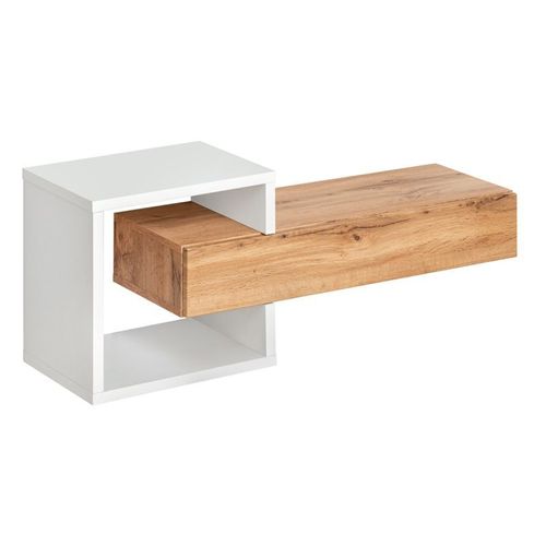 Paris Prix - Étagère Murale & Tiroir "Easy" 100cm Naturel
