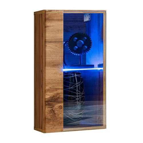 Paris Prix - Bloc Mural Led Design "Switch Iv" 60cm Naturel